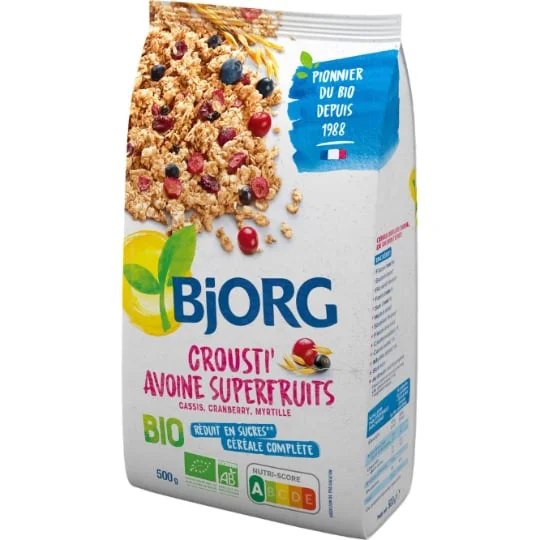 Céréales crousti avoine super fruits