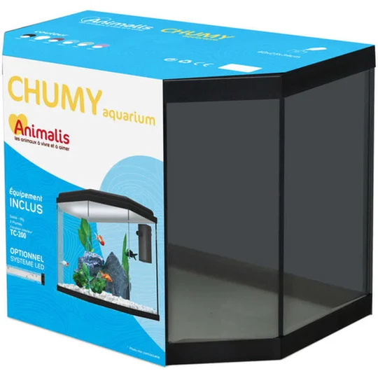 Aquarium Chumy 25L, Noir