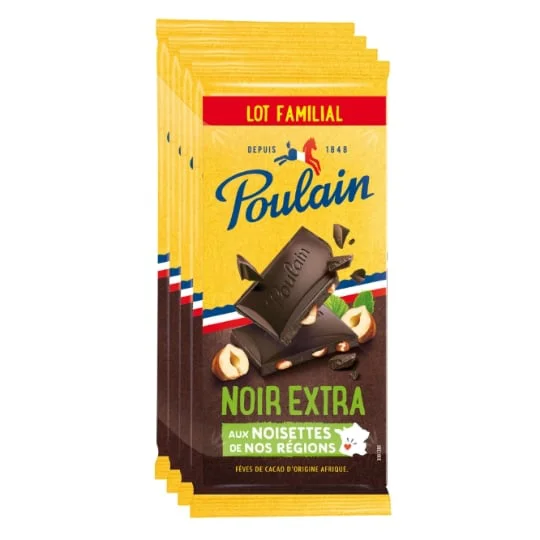Tablette de chocolat noir extra noisette