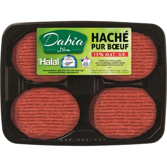 Steaks hachés 15% MG Halal