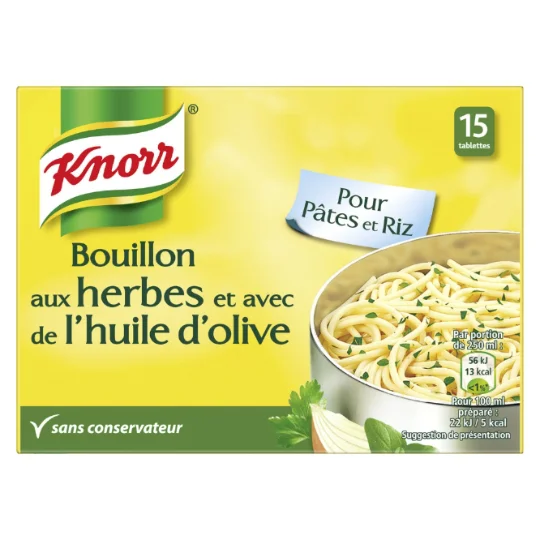 Bouillon cube herbes et huile d'olive Puget
