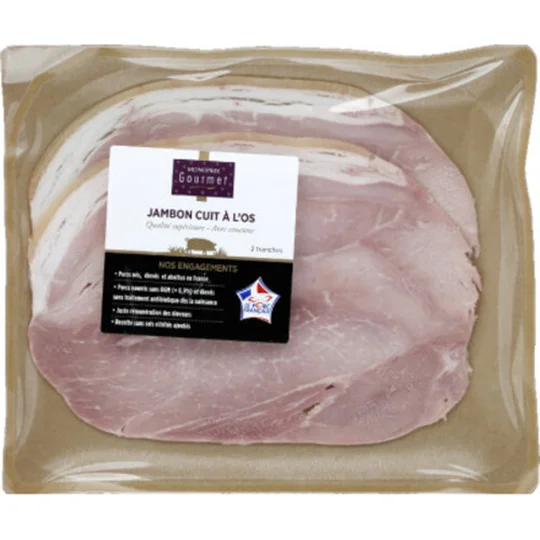 Gourmet Jambon Cuit À L’Os En Tranches X2