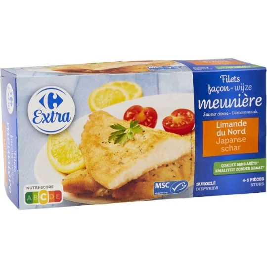 Filets de limande façon meunière