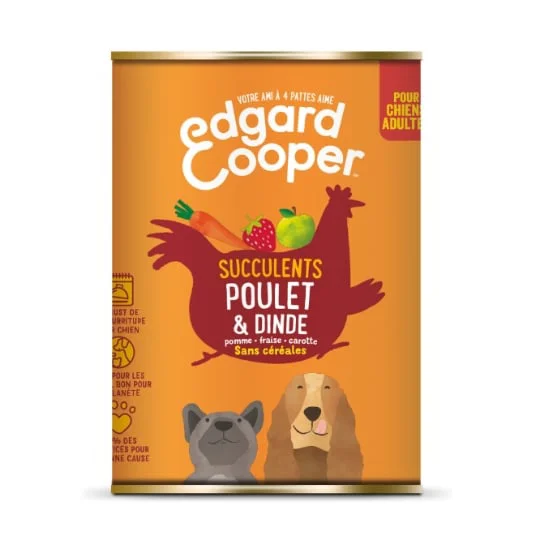 Pâtée pour chien adulte sans céréales poulet & dinde