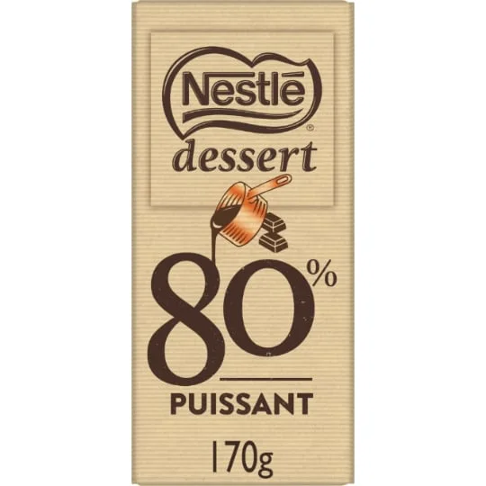 Tablette de chocolat noir 80%
