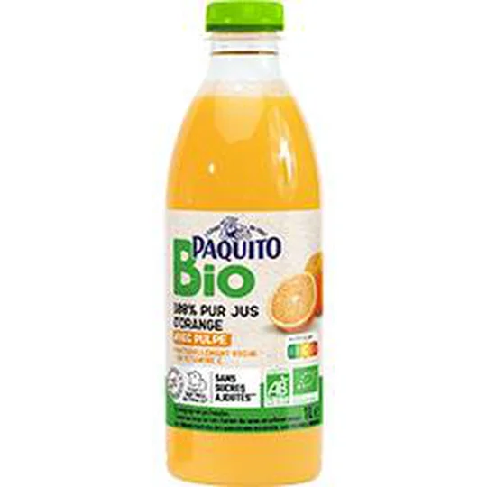 Pur jus d'orange avec pulpe BIO