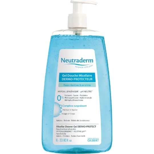 Gel douche micellaire dermo protecteur hypoallergénique