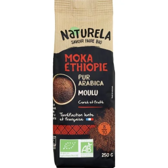 Café moulu bio Moka Ethopia