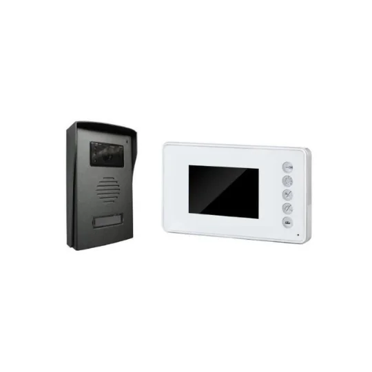 Visiophone 4 fils écran couleur 3,5" ultra-plat blanc