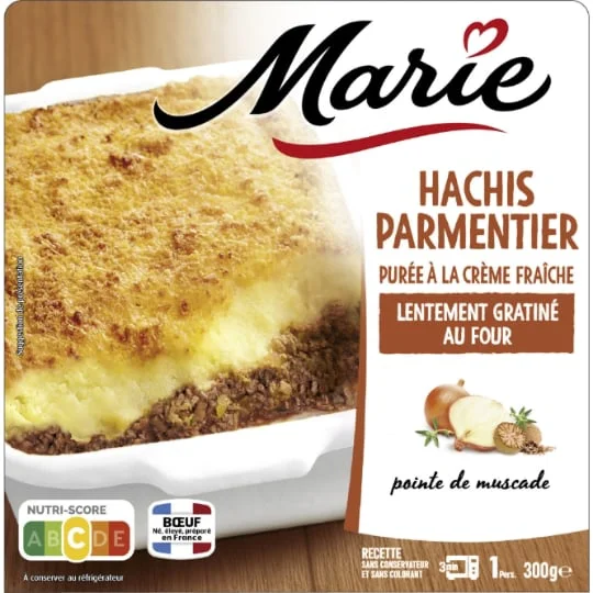 Hachis parmentier purée à la crème fraiche