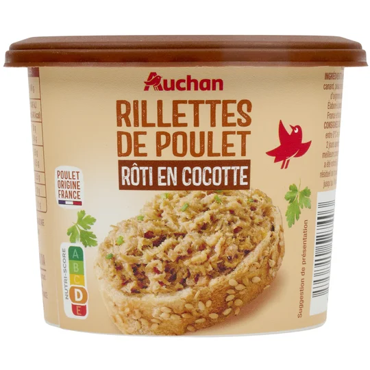 Rillettes de poulet rôti en cocotte