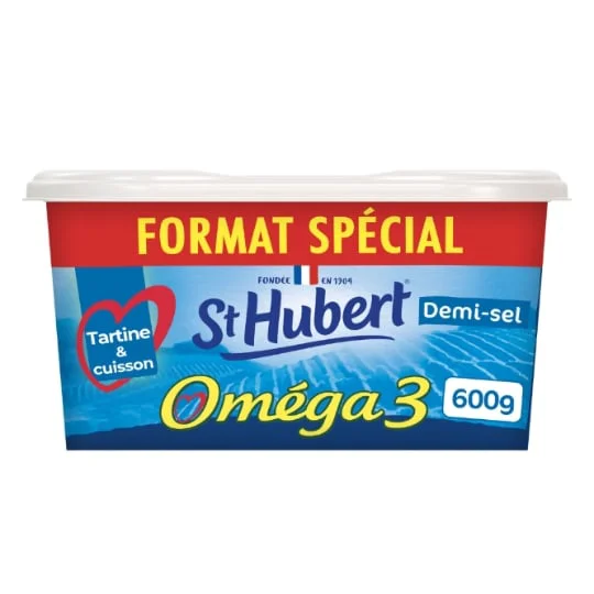 Margarine Demi-sel 100% Végétal Oméga 3 Tartine et Cuisson