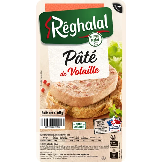 Pâté de volaille halal