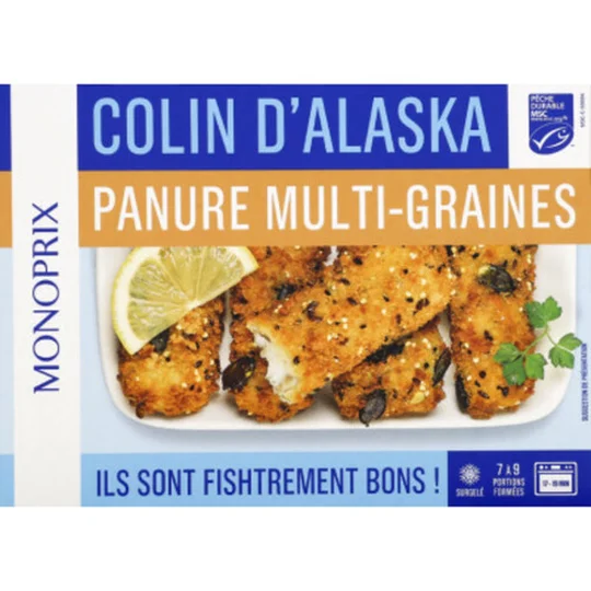 Colin d'Alaska panure multi-graines