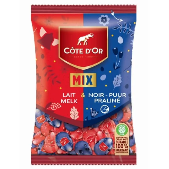 Petits Oeufs chocolat au lait et chocolat noir pralinés