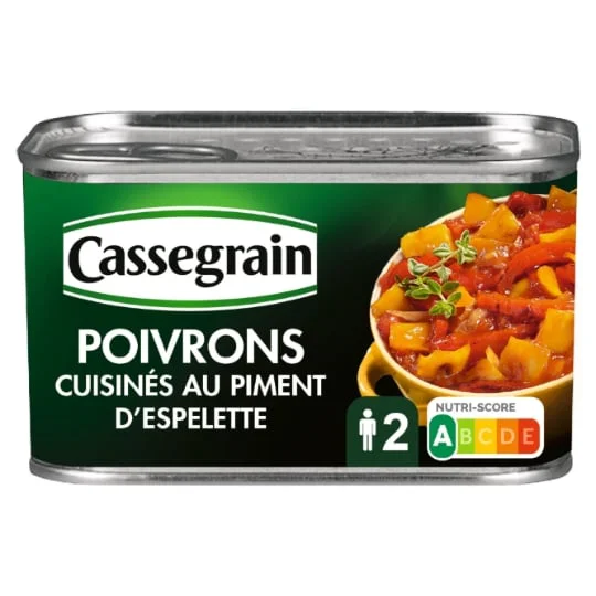 Poivrons cuisinés au piment d'espelette