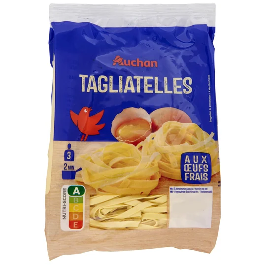Tagliatelles aux oeufs frais