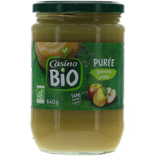 Purée de pomme et poire - Biologique