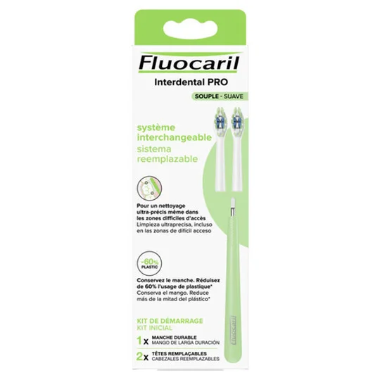 Tête remplaçable de Brosse à dents souple x2