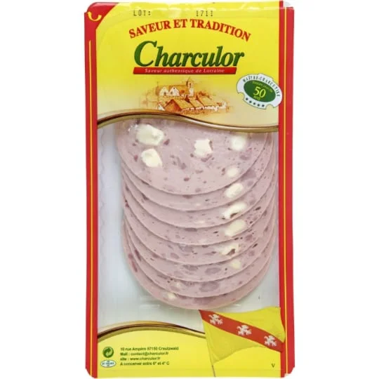 Saucisses au fromage étalée