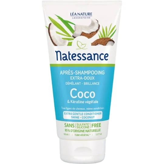 Après-shampoing extra-doux coco & kératine végétale Bio