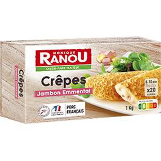 Crêpes jambon emmental