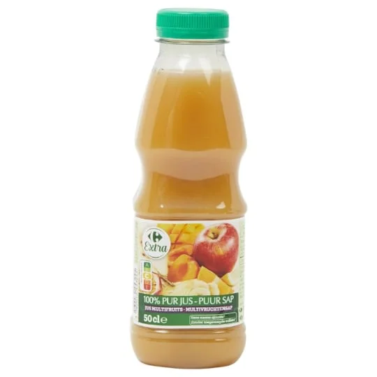 Jus de fruits multifruits 100% pur jus