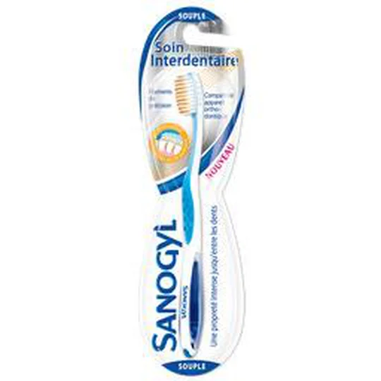 Brosse à dents souple, soin interdentaire