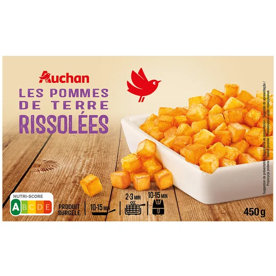 Pommes de terre rissolées dorées et croustillantes