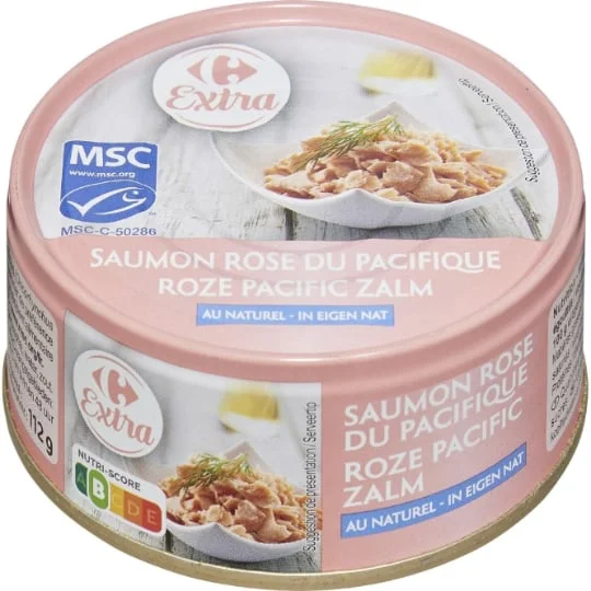 Saumon rose du Pacifique au naturel
