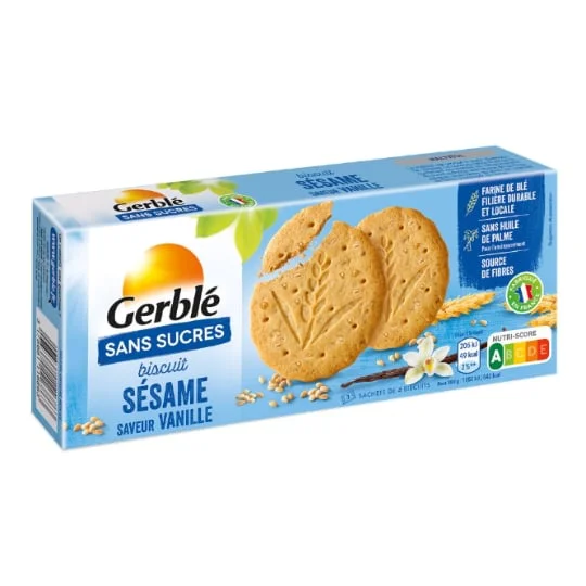 Biscuits sésame vanille s/sucres