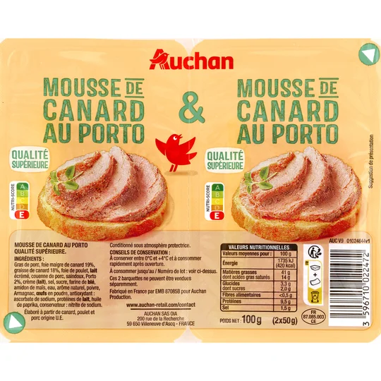 Mousse de canard au porto