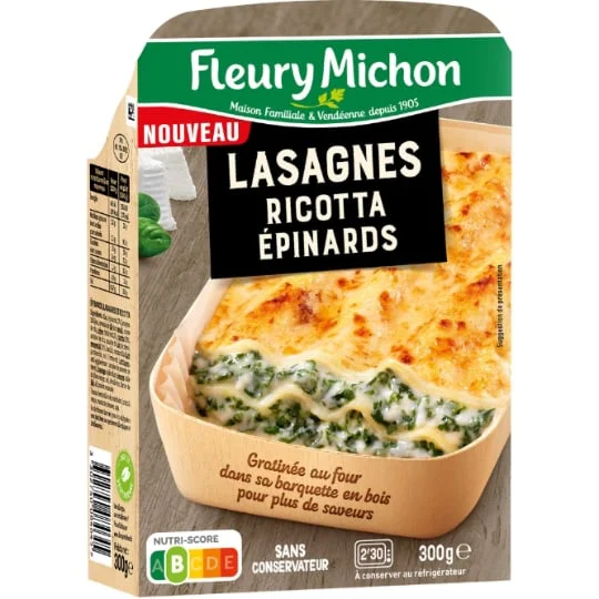 Lasagnes ricotta et épinards