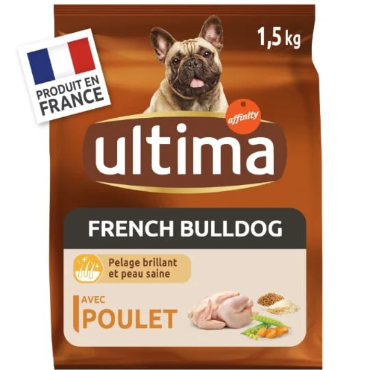 Croquettes pour chien bouledogues français