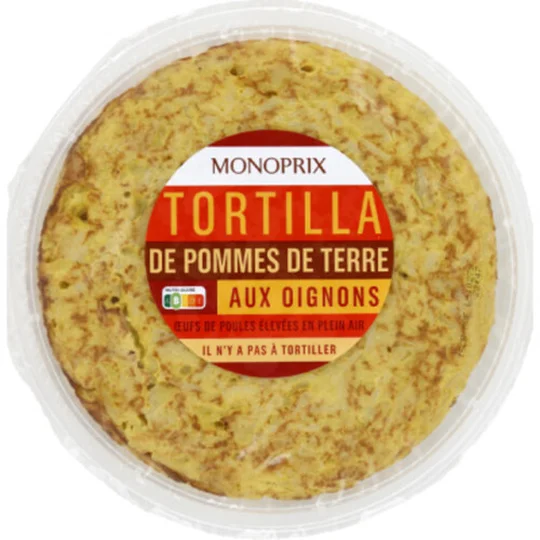 Tortilla de pommes de terre aux oignons