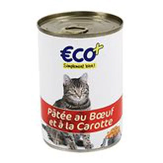Patée pour chat boeuf et à la carotte
