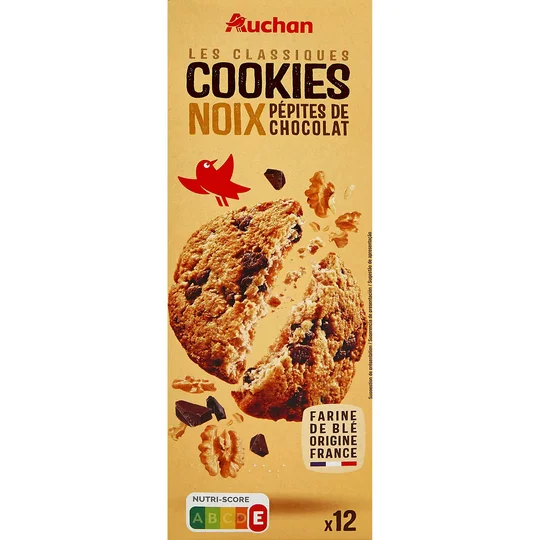 Cookies aux pépites de chocolat et aux noix