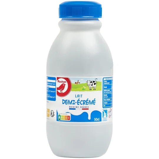 Lait demi-écrémé UHT