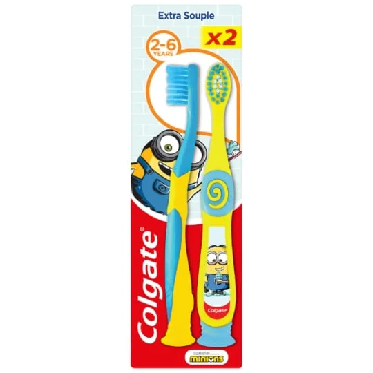 Brosses à dents extra souple pour enfants 2-6 ans
