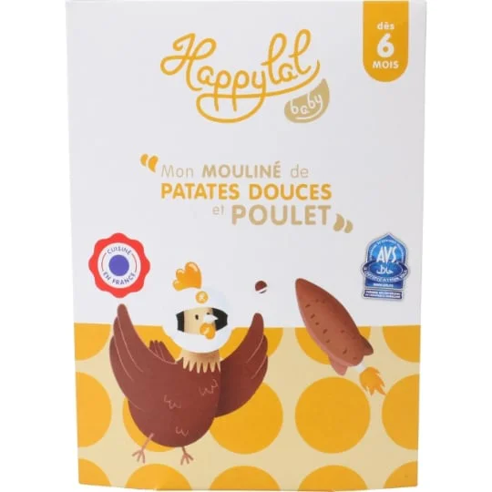 Plat bébé halal patate douce poulet dès 6 mois