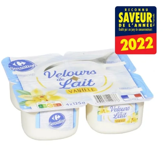 Yaourts Velours de Lait vanille