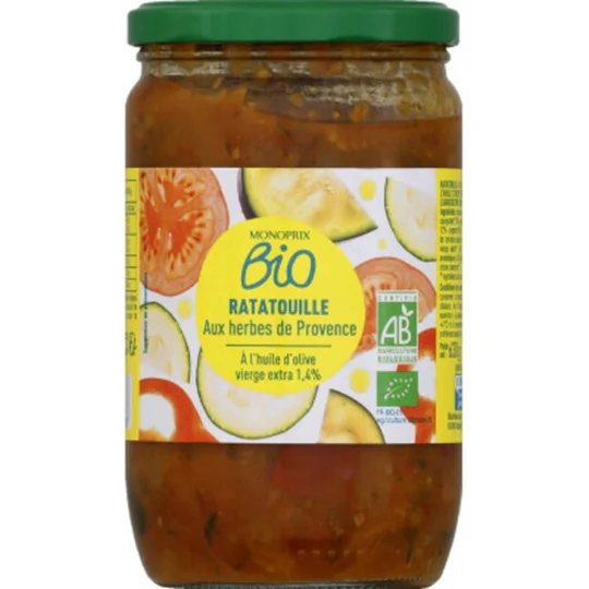 Ratatouille aux herbes de Provence bio