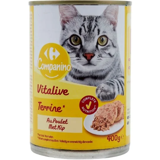 Pâtée pour chat au poulet