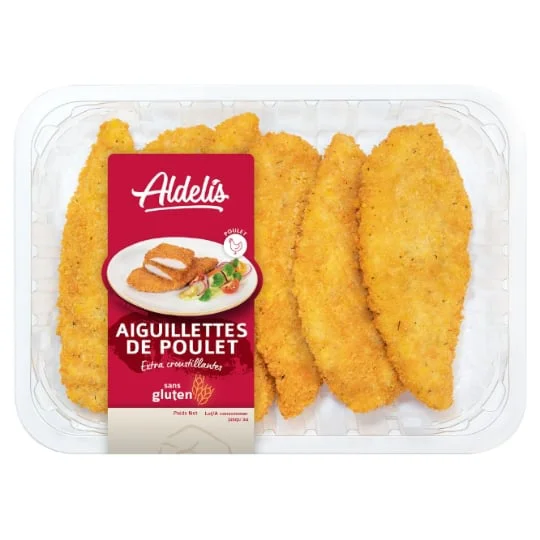 Aiguillettes de poulet panées préfrites