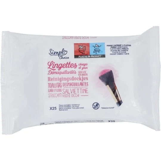 Lingettes démaquillantes visage yeux