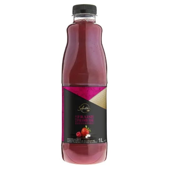 Jus de fruits fraise/framboise/sureau