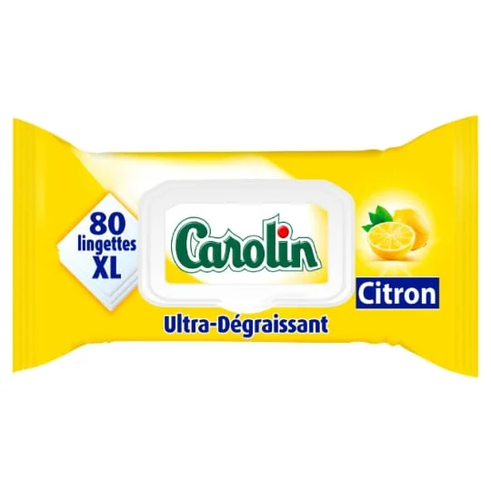 Lingette Ultra-Dégraissantes Citron