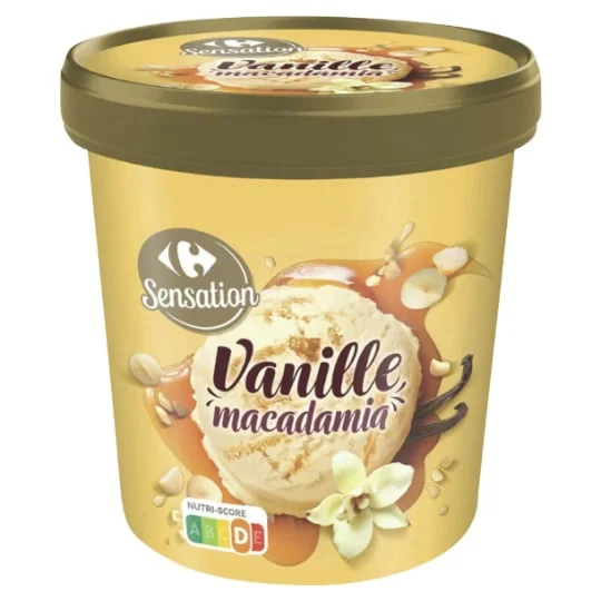 Glace vanille macadamia
