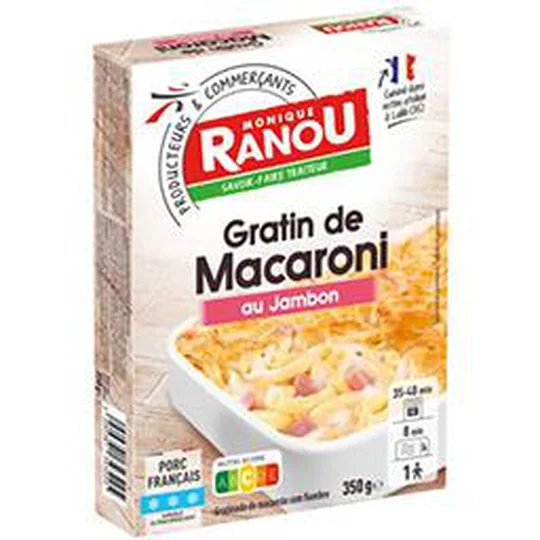 Gratin de macaroni au jambon