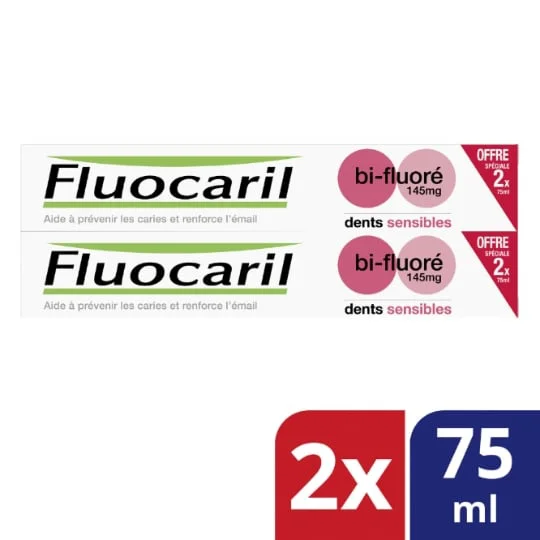 Dentifrice dents sensible bi-fluoré
